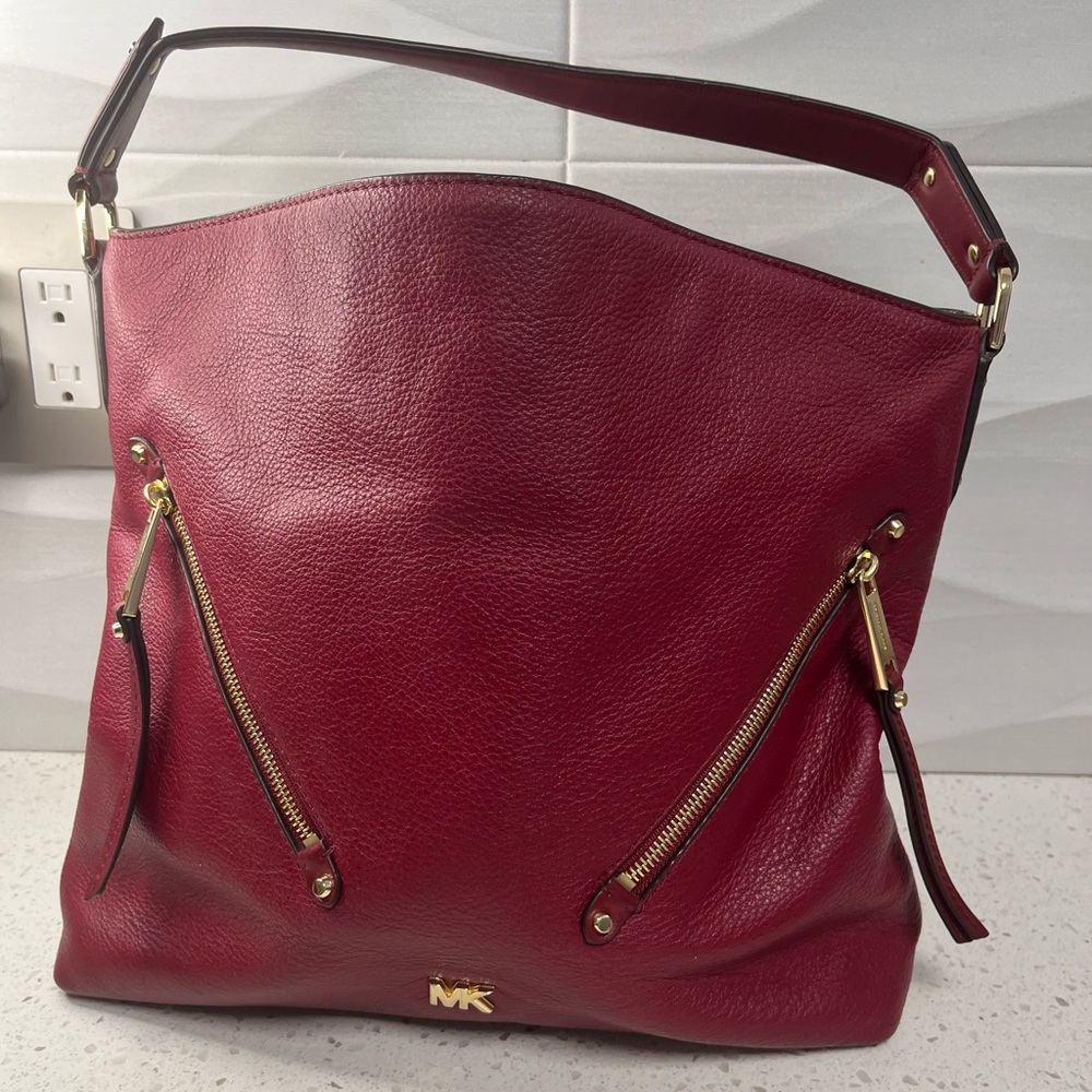 Michael Kors Red Leather Women's Bag